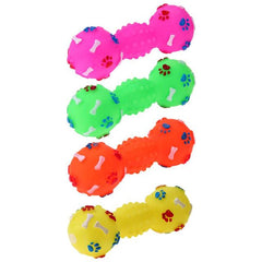 Interactive TPR Dumbbell Dog Chew Toy for Teeth Cleaning